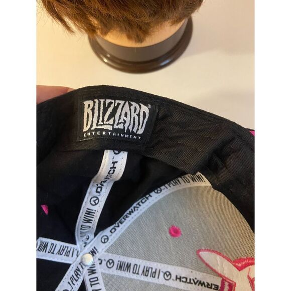 Jinx Blizzard Entertainment Pink Bunny OverWatch Snapback Hat Cap - Picture 5 of 5